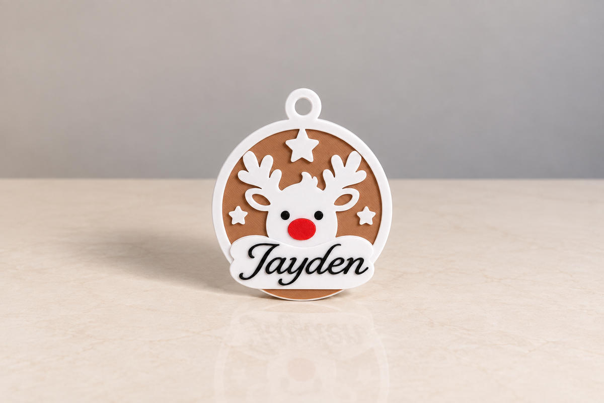 Set van 6 gepersonaliseerde Kersthangers met Naam – Complete kerstcollectie