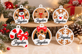 Set van 6 gepersonaliseerde Kersthangers met Naam – Complete kerstcollectie