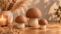 Decoratieve paddenstoelenset