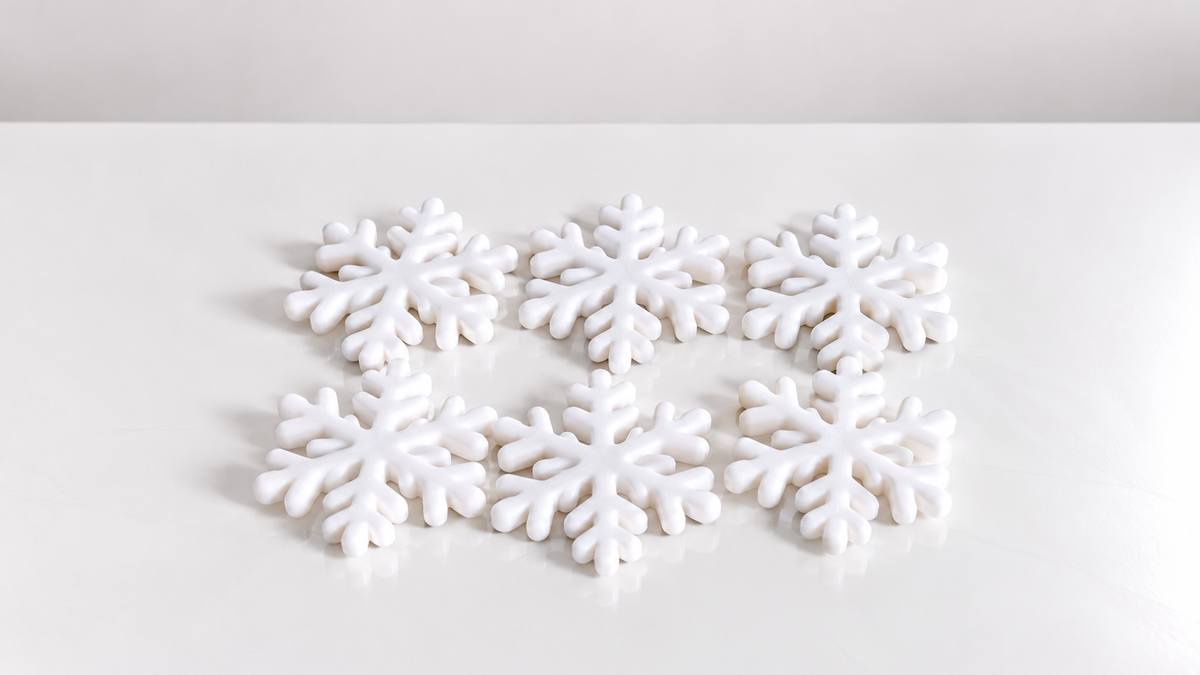 Sneeuwvlokjes – Decoratieset van 6